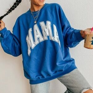 Gildan Mama puff crewneck sweatshirt